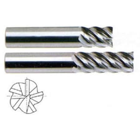 5 Flute Regualr Length 45 Deg Helix Ticn-Coated Carbide